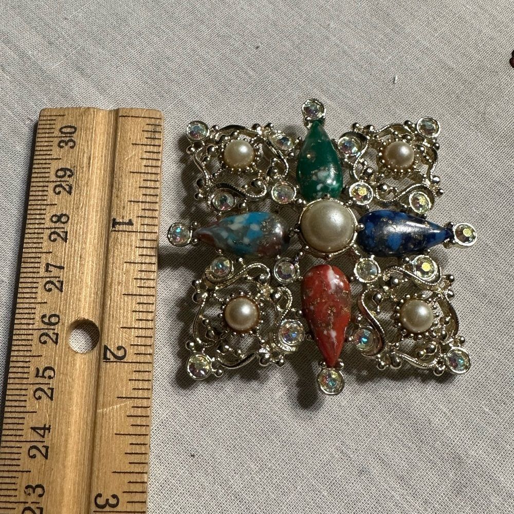 Vintage 1960’s Sarah Coventry Galaxy Brooch Pin - Picture 6 of 6